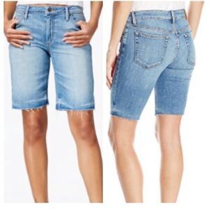 Joe's The Finn Blue Denim Bermuda Shorts Genz Women Size 28 Mid Rise Waisted